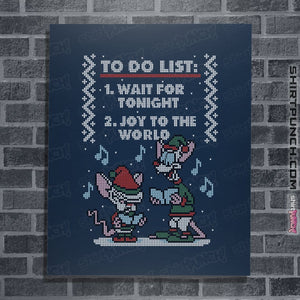 Shirts Posters / 4"x6" / Navy Christmas List
