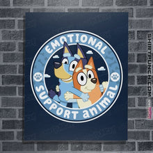 Load image into Gallery viewer, Daily_Deal_Shirts Posters / 4&quot;x6&quot; / Navy Emotional Support Animals
