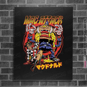 Shirts Posters / 4"x6" / Black Mac Attack