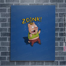 Load image into Gallery viewer, Daily_Deal_Shirts Posters / 4&quot;x6&quot; / Royal Blue Stoner Pig
