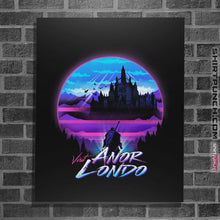 Load image into Gallery viewer, Shirts Posters / 4&quot;x6&quot; / Black Retrowave Darksouls

