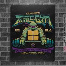 Load image into Gallery viewer, Daily_Deal_Shirts Posters / 4&quot;x6&quot; / Black Donnie&#39;s Turtle Gym
