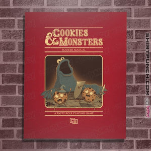 Daily_Deal_Shirts Posters / 4"x6" / Red Cookies & Monsters