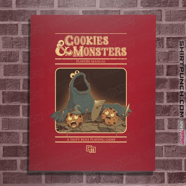 Daily_Deal_Shirts Posters / 4"x6" / Red Cookies & Monsters