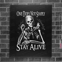 Load image into Gallery viewer, Last_Chance_Shirts Posters / 4&quot;x6&quot; / Black Stay Alive
