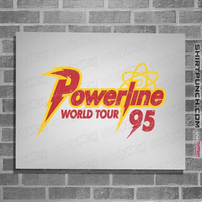 Daily_Deal_Shirts Posters / 4"x6" / White Powerline Tour 95