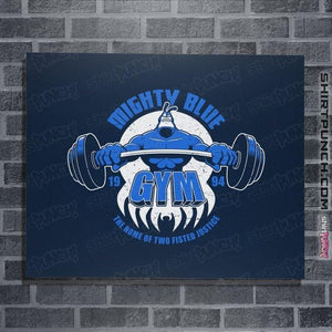 Shirts Posters / 4"x6" / Navy Mighty Blue Gym