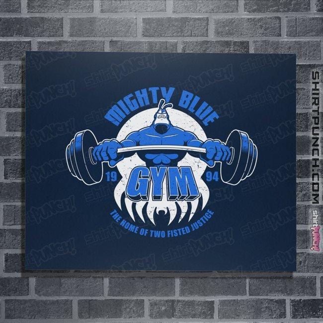 Shirts Posters / 4"x6" / Navy Mighty Blue Gym