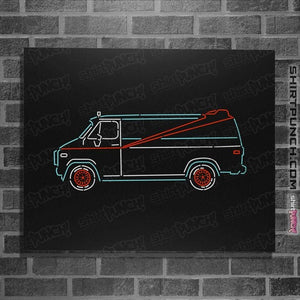 Shirts Posters / 4"x6" / Black A-Team Van