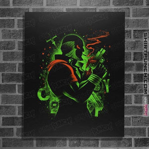 Daily_Deal_Shirts Posters / 4"x6" / Black Black Dog