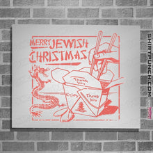 Load image into Gallery viewer, Shirts Posters / 4&quot;x6&quot; / White Jewish Christmas
