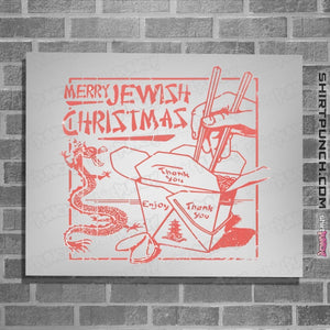 Shirts Posters / 4"x6" / White Jewish Christmas