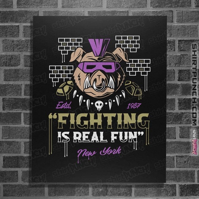 Shirts Posters / 4"x6" / Black New York Punk Pig