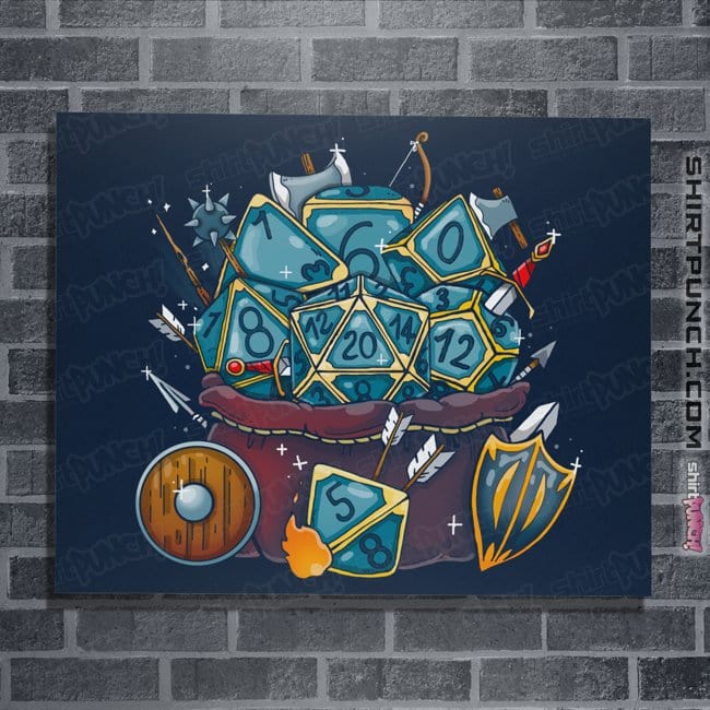 Shirts Posters / 4"x6" / Navy Set Dice Roll