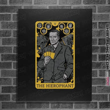 Load image into Gallery viewer, Shirts Posters / 4&quot;x6&quot; / Black Tarot The Hierophant
