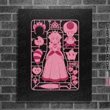 Load image into Gallery viewer, Daily_Deal_Shirts Posters / 4&quot;x6&quot; / Black Princess Peach Model Sprue
