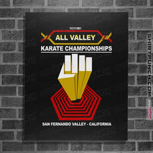 Load image into Gallery viewer, Daily_Deal_Shirts Posters / 4&quot;x6&quot; / Black All Valley Karate
