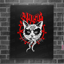 Load image into Gallery viewer, Shirts Posters / 4&quot;x6&quot; / Black Black Metal Cat
