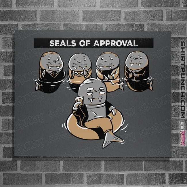 Secret_Shirts Posters / 4"x6" / Charcoal Seals Of Approval