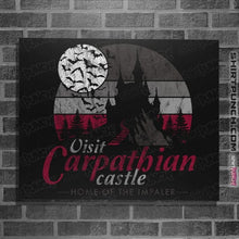 Load image into Gallery viewer, Daily_Deal_Shirts Posters / 4&quot;x6&quot; / Black Visit Carpathian Castle
