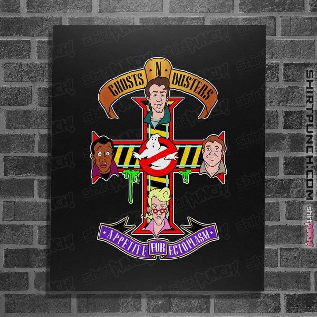 Daily_Deal_Shirts Posters / 4"x6" / Black Ghosts N Busters