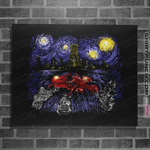 Load image into Gallery viewer, Daily_Deal_Shirts Posters / 4&quot;x6&quot; / Black Starry Neo-Tokyo
