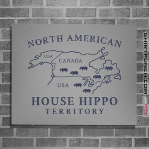 Daily_Deal_Shirts Posters / 4"x6" / Sports Grey House Hippo Awareness