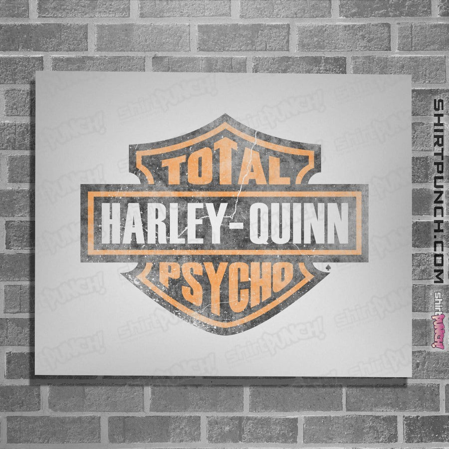 Shirts Posters / 4"x6" / White Total Psycho