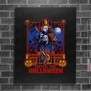 Daily_Deal_Shirts Posters / 4"x6" / Black Enter The Halloween