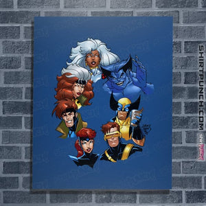 Daily_Deal_Shirts Posters / 4"x6" / Royal Blue X-Men 30th