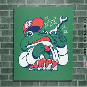 Shirts Posters / 4"x6" / Irish Green Slippy Toad