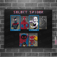 Load image into Gallery viewer, Shirts Posters / 4&quot;x6&quot; / Black Select Spider
