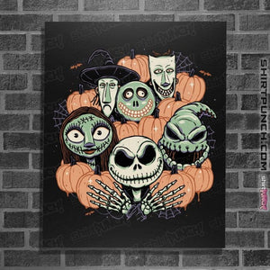 Daily_Deal_Shirts Posters / 4"x6" / Black The Pumpkin Crew