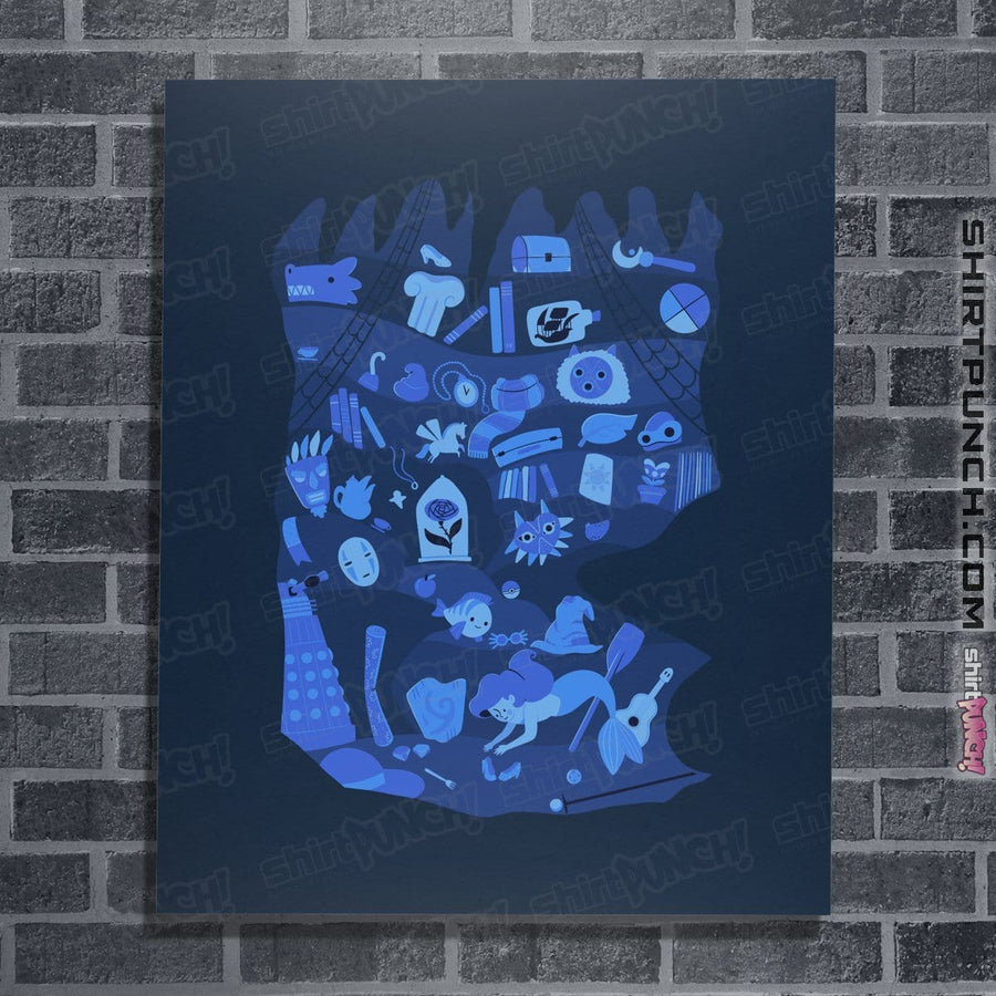 Shirts Posters / 4"x6" / Navy Part Of My World