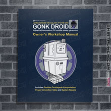 Load image into Gallery viewer, Daily_Deal_Shirts Posters / 4&quot;x6&quot; / Navy Gonk Manual
