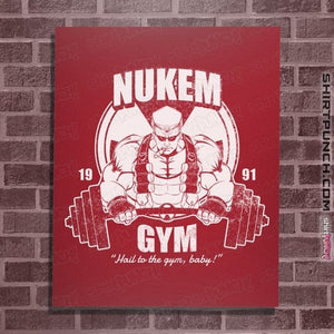 Shirts Posters / 4"x6" / Red Nukem Gym
