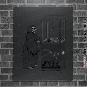 Shirts Posters / 4"x6" / Dark Heather Death Is Random