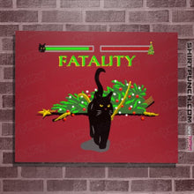 Load image into Gallery viewer, Daily_Deal_Shirts Posters / 4&quot;x6&quot; / Red Christmas Kombat
