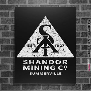 Shirts Posters / 4"x6" / Black Shandor Mining Company