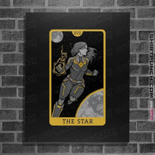 Load image into Gallery viewer, Shirts Posters / 4&quot;x6&quot; / Black Tarot The Star
