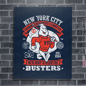 Daily_Deal_Shirts Posters / 4"x6" / Navy NYC Busters
