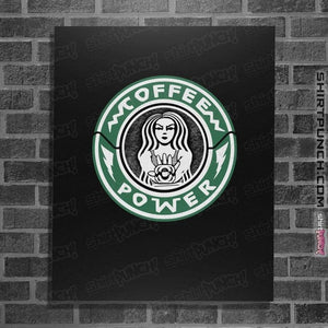 Daily_Deal_Shirts Posters / 4"x6" / Black It's Coffee Time