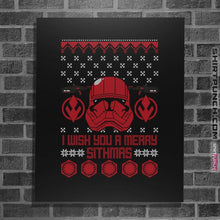 Load image into Gallery viewer, Shirts Posters / 4&quot;x6&quot; / Black Sith Christmas
