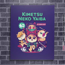 Load image into Gallery viewer, Shirts Posters / 4&quot;x6&quot; / Violet Kimetsu Neko Yaiba

