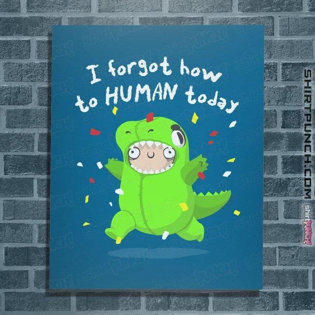 Shirts Posters / 4"x6" / Sapphire How To Human