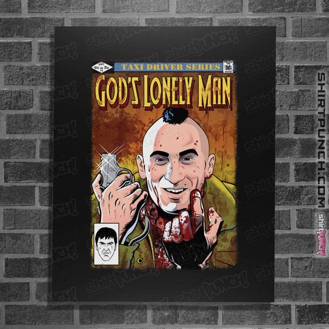 Secret_Shirts Posters / 4"x6" / Black God's Lonely Man