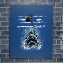 Load image into Gallery viewer, Daily_Deal_Shirts Posters / 4&quot;x6&quot; / Royal Blue Shark Repellent

