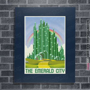 Shirts Posters / 4"x6" / Navy Visit The Emerald City