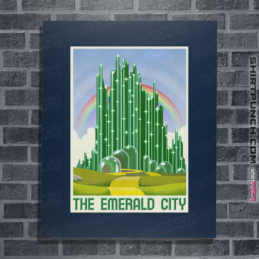 Shirts Posters / 4"x6" / Navy Visit The Emerald City