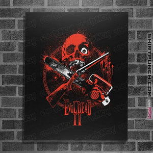 Daily_Deal_Shirts Posters / 4"x6" / Black EDII Crossbone